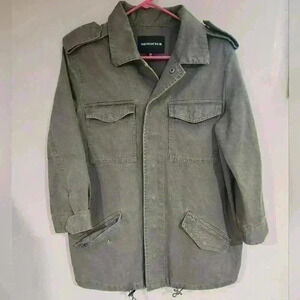 Whowhatwear jacket olive green size M